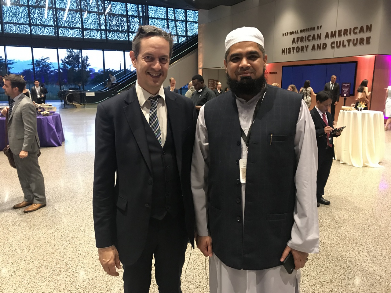 Eric Roux avec Muhammad Ilyas, Grand imam de la Mosquée Faisal à Islamabad
