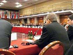 Intervention devant l'OSCE à Varsovie