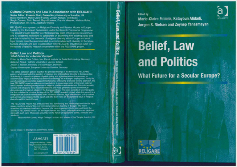 Parution de Belief, Law and Politics