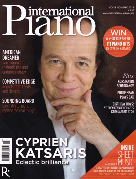 Cyprien Katsaris à la une de Piano International Cyprien Katsaris à la une de Piano International
