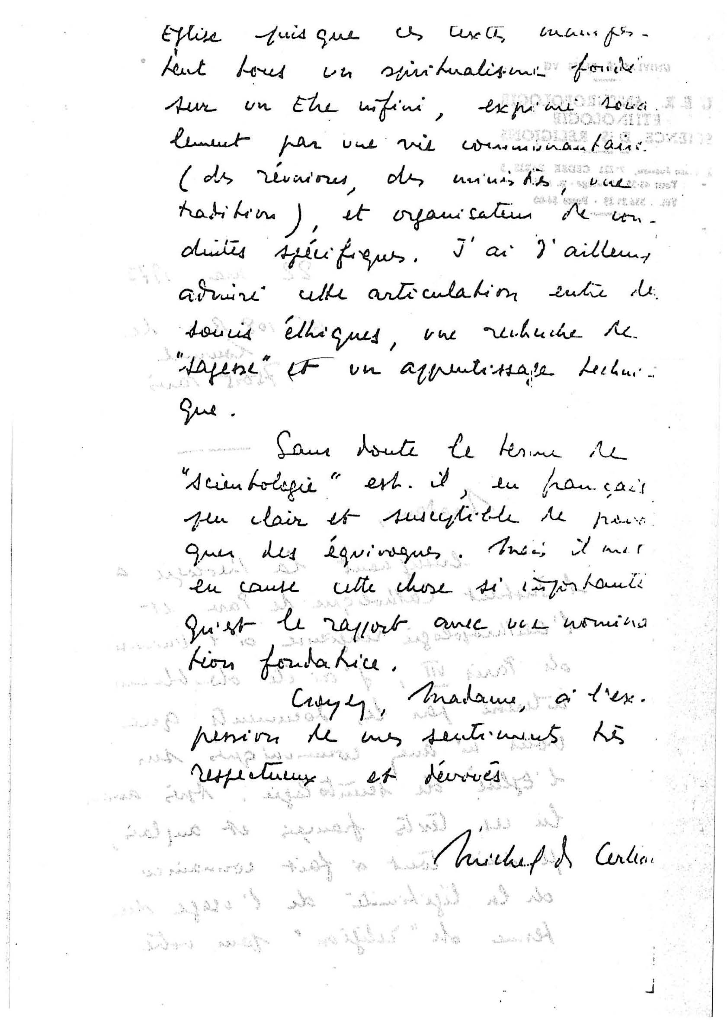 Michel de Certeau et la scientologie Michel de Certeau et la scientologie