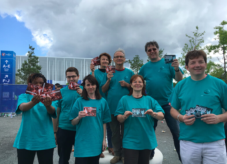 Non à la Drogue, Oui à la Vie, à l'Euro 2016 Non à la Drogue, Oui à la Vie, à l'Euro 2016
