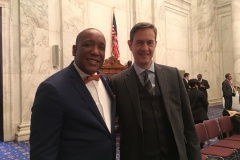 Avec Mike Ellison Lewis, de l&rsquo;Eglise Episcopale Noire Américaine