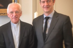Eric Roux avec le Cardinal Jozef de Kesel
