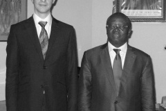avec son excellence André Kimbuta, gouverneur de Kinshasa
