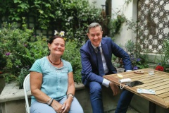 Eric Roux et Morgana Sythove, Présidente de l&rsquo;International Pagan Federation