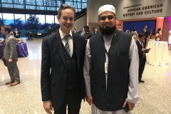 Eric Roux avec Muhammad Ilyas, Grand imam de la Mosquée Faisal à Islamabad