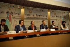 Eric Roux aux Nations-Unies aux cotés de Thinlay Chukky, ambassadrice du Dalai Lama