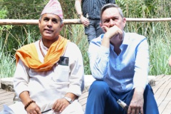 Eric Roux, Sri Chintamani Nath Yogi du Nepal, et Jerry White, à Kigali – 2023