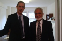 Eric Roux avec le Dr Sayyid M. Syeed, Directeur National du bureau de l&rsquo;Islamic Society of North America, Interfaith and Community Alliances