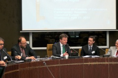 Conférence Conseil de l&rsquo;Europe : Marco Ventura, Petar Grammatikov, Pieter Omtzig, Eric Roux, Christian Paturel