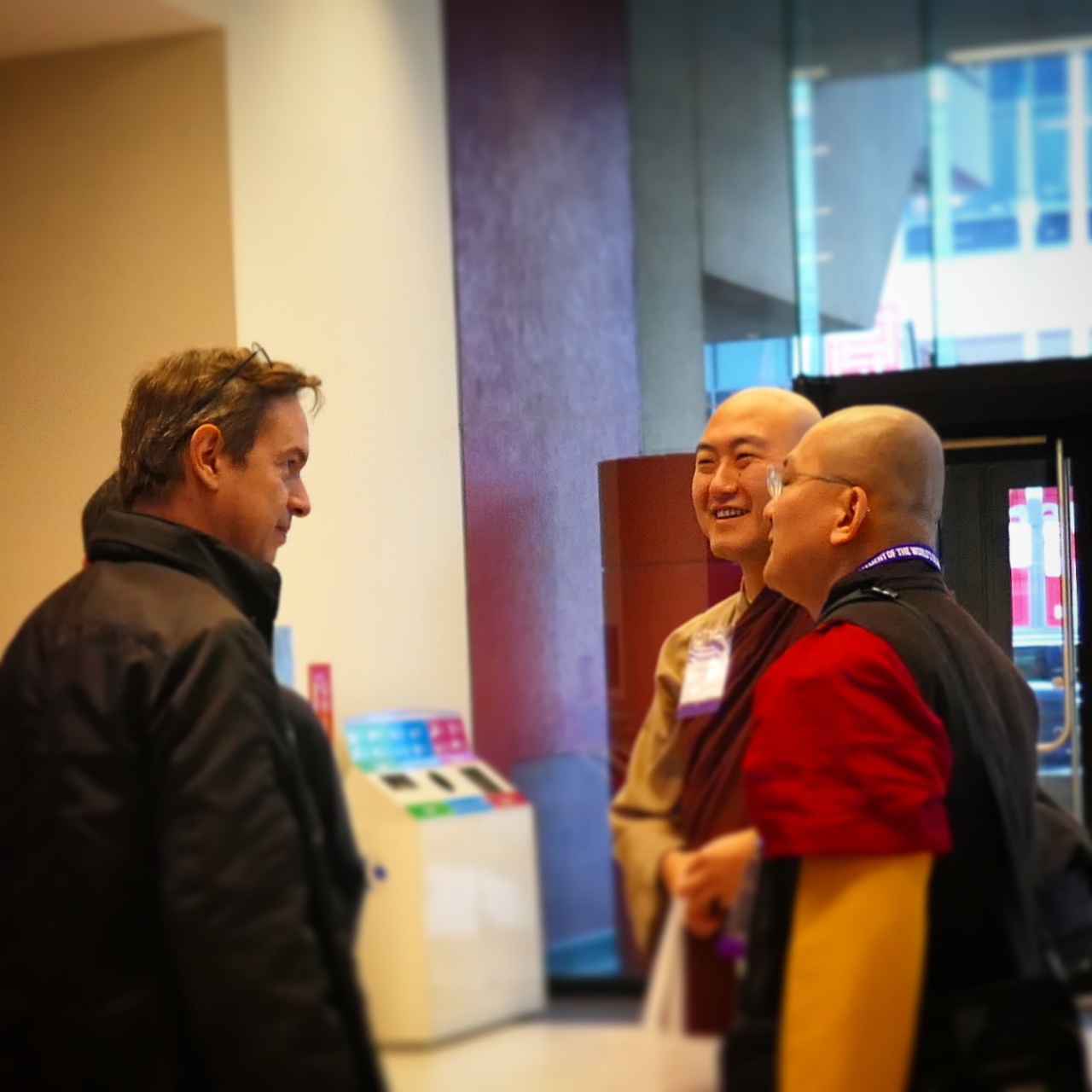 with Buddhist brothers in Toronto