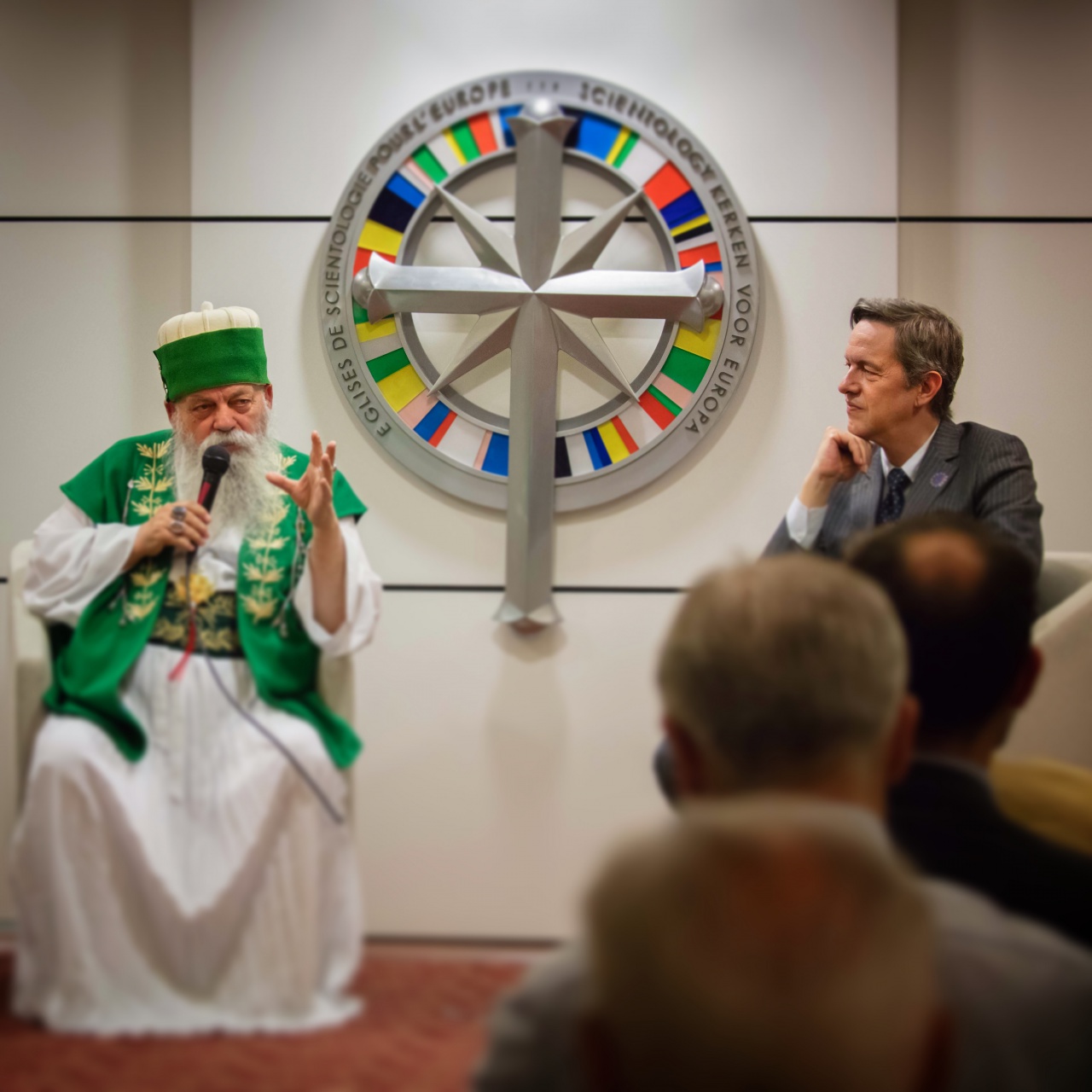 Eric Roux avec Dede Baba Mondi, leader mondial de la communauté Bektashi