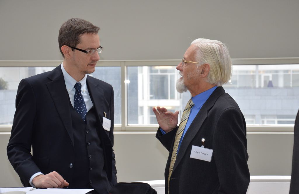 Janvier 2015 Eric Roux et David Pollock, ancien président de l'Association Humaniste Européenne et actuel représentant de l'Union Humaniste et Ethique Internationale au Conseil de l'Europe