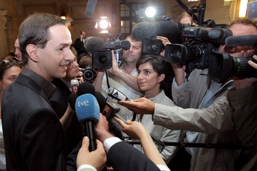 Eric Roux et quelques journalistes...